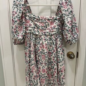 Abercrombie & Fitch Cream Smocked Top